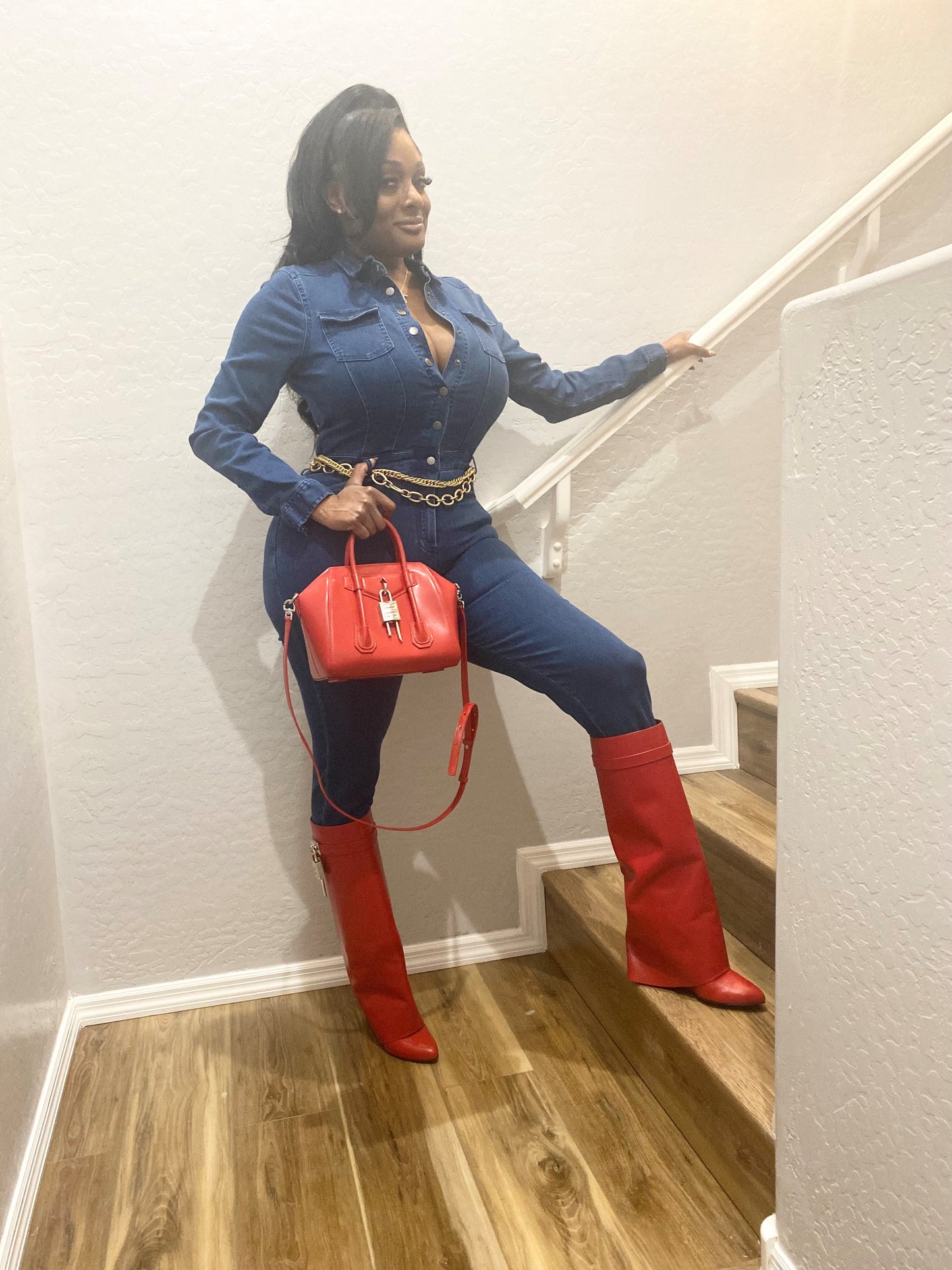 Demi Denim Jumpsuit