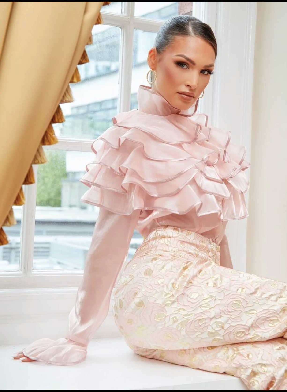 Michelle Ruffles Top