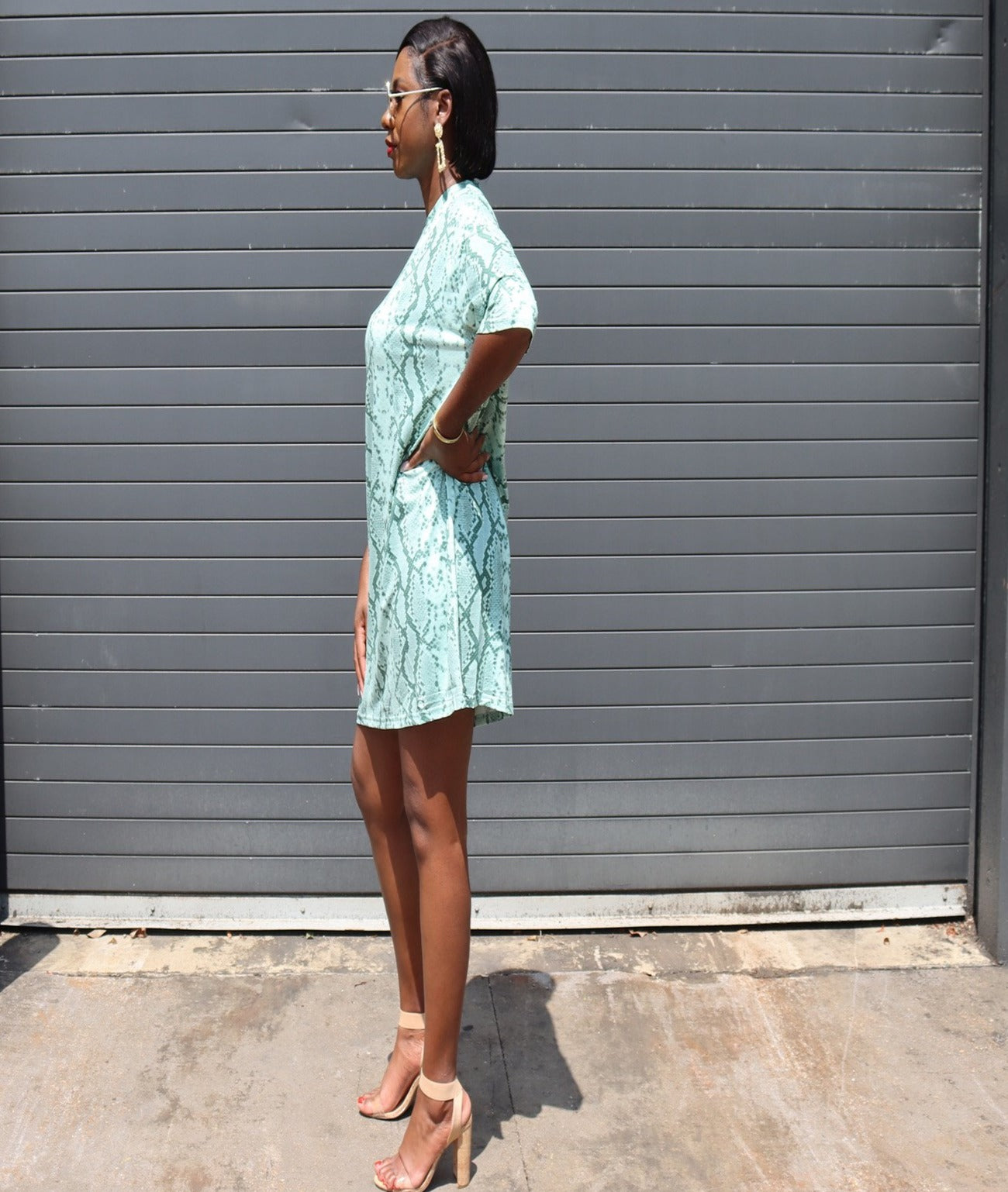 Green Snakeskin Dress