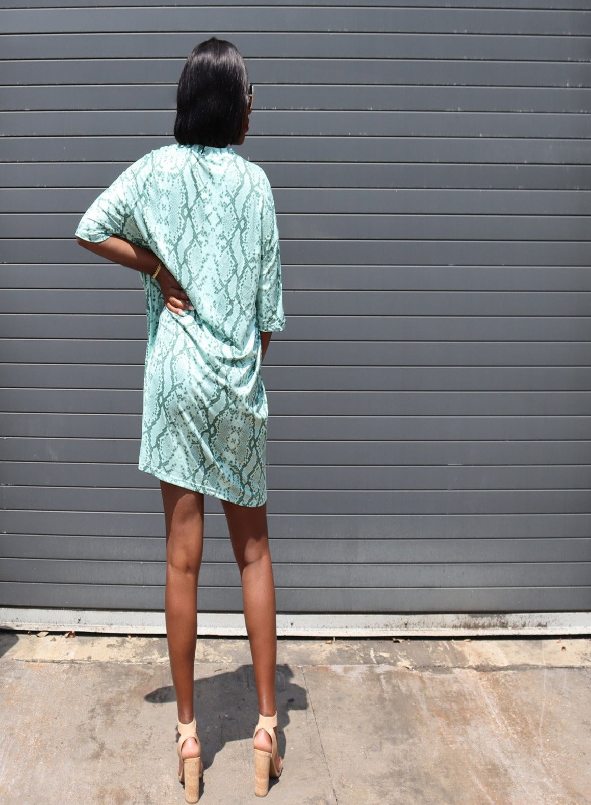 Green Snakeskin Dress